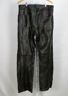 Jonathan A Logan Men's Custom Black Leather Pants Sz 34